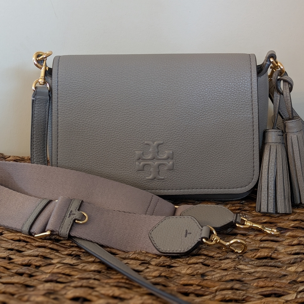 Tory Burch Thea Web Flap Crossbody